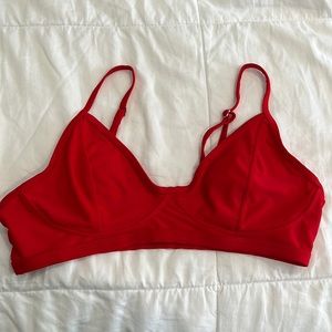 Bright Red Bikini Top